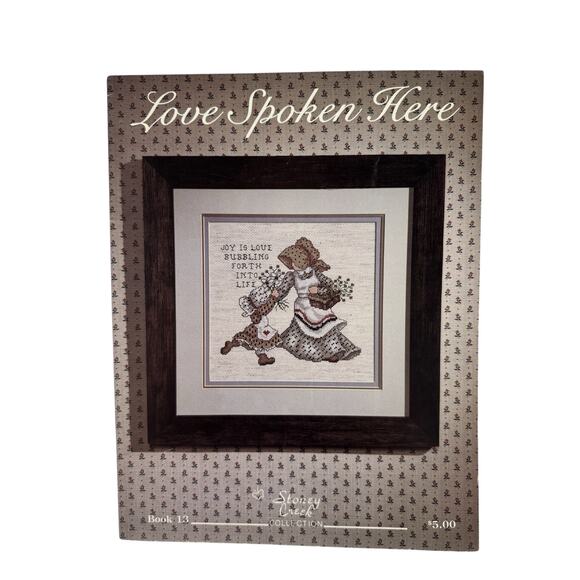 Vintage Love Spoken Here Cross Stitch Pattern Booklet Stoney Creek 1985 #13 - Picture 1 of 4